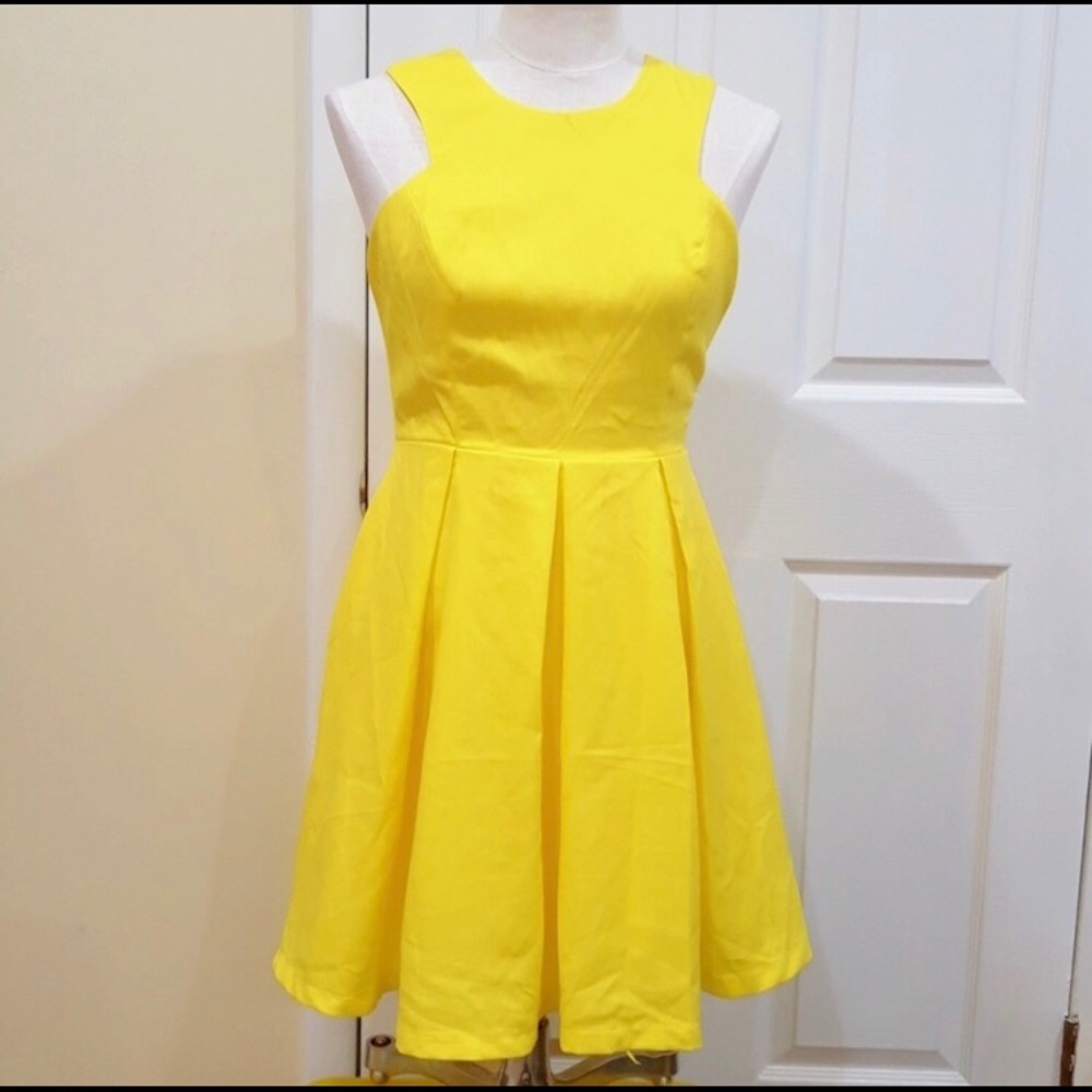 Beautiful yellow dress!